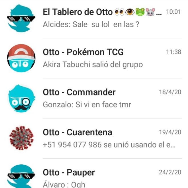 El Tablero de Otto - Grupos Whatsapp